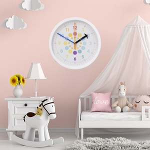 Hicat trẻ em nói với thời gian thực hành học tập đồng hồ 12 inch Kích thước giảng dạy cầm tay analog Đồng hồ cho các trường học - Product Image 2