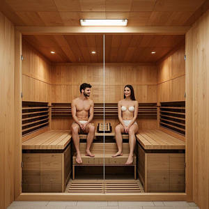 سعر المصنع المزيد من الناس غرف ساونا داخلية شوكران/ساونا حمراء - Product Image 4