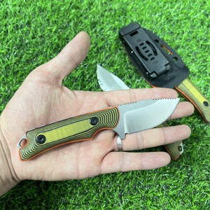 Coltello <span class=keywords><strong>a</strong></span> lama fissa in acciaio 440C <span class=keywords><strong>di</strong></span> alta gamma, straordinario coltello da campeggio resistente con manico in G10 e fodero Kydex - Product Image 6