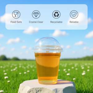 Vasos de Plástico Transparente de 6 oz y 90 mm de Diámetro para Café Helado, Té y Smoothies, Desechables, Ecológicos, Personalizados de Fábrica con Logotipo Personalizado - Product Image 3