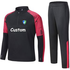 Custom Logo Football Training <b>Jacket</b> Coat for <b>Men</b> Long Sleeve Sports Jogging Suits Uniform Winter Soccer Tracksuits - Product Image 1
