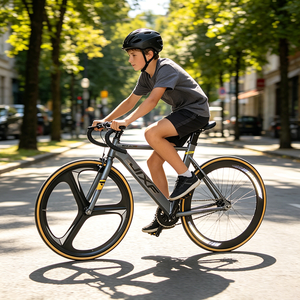 Bicicleta <span class=keywords><strong>Urbana</strong></span> Fixie 700C, Pintura de Alto Brillo, Manillar de Barra Curva, Estructura Ligera de Aluminio - Product Image 3