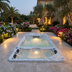 Outdoor Endlos-Pool Schwimm-<span class=keywords><strong>Spa</strong></span>-Wannen für 6 Personen aus Acryl Modernes Design Ultimativer Luxus - Product Image 1
