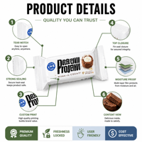 Fabricant de boîtes de chocolat de luxe sur mesure, vente en gros, emballage cadeau en papier kraft de qualité alimentaire, boîte de chocolat