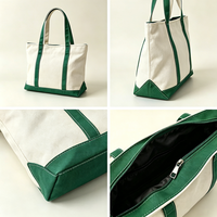 Borsa Tote in Tela Ricamata Personalizzabile con Cerniera e Tasche Multiple, Borsa a Spalla Ecologica per Shopping, Regalo per Damigelle e Matrimoni