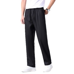 <span class=keywords><strong>Pantaloni</strong></span> Casual da <span class=keywords><strong>Uomo</strong></span> in Lyocell e <span class=keywords><strong>Lino</strong></span> di Alta Gamma, Leggeri Estivi, Traspiranti, Versatili, Stile Old Money, da Pendolare, a Gamba Dritta - Product Image 5