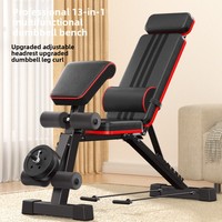 FDFIT Banc de musculation multifonctionnel pliable pour hommes, pour presse à haltères, abdominaux et curls, usage domestique