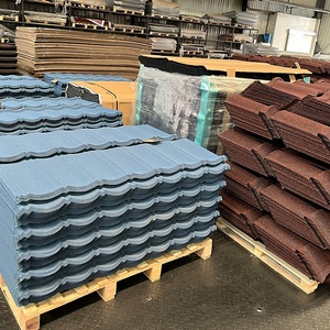 Tuiles de toiture en UPVC de qualité export, tuiles de toiture en métal revêtues d'aluminium-zinc et de granulats de pierre - Product Image 6