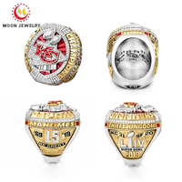 Anillo de Campeonato Personalizado 2026 con Cabeza de León y Corona, Anillo de Campeón de Baloncesto, Fútbol Americano y Hockey sobre Hielo con Incrustaciones de Piedras
