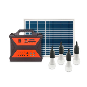 Système d'éclairage solaire domestique 10W avec <span class=keywords><strong>batterie</strong></span> au plomb-acide, onduleur à onde sinusoïdale pure, contrôleur PWM, radio FM MP3 - Product Image 5