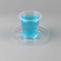 Assiettes à dîner rondes en plastique jetable transparent écologique pour fêtes, mariages, pique-niques ou camping