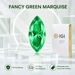 Diamant de laboratoire taille marquise, couleur D-E, clarté VVS1-VS1, diamant de haute qualité avec certificat IGI, 1ct-3ct, diamant de luxe en vrac - Product Image 3