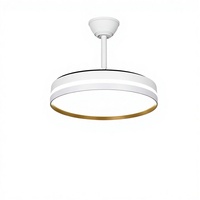 Ventilateur de plafond LED personnalisé de 42 pouces pour salon, salle à manger, chambre à coucher, avec lumière intégrée, spectre complet, protection des yeux