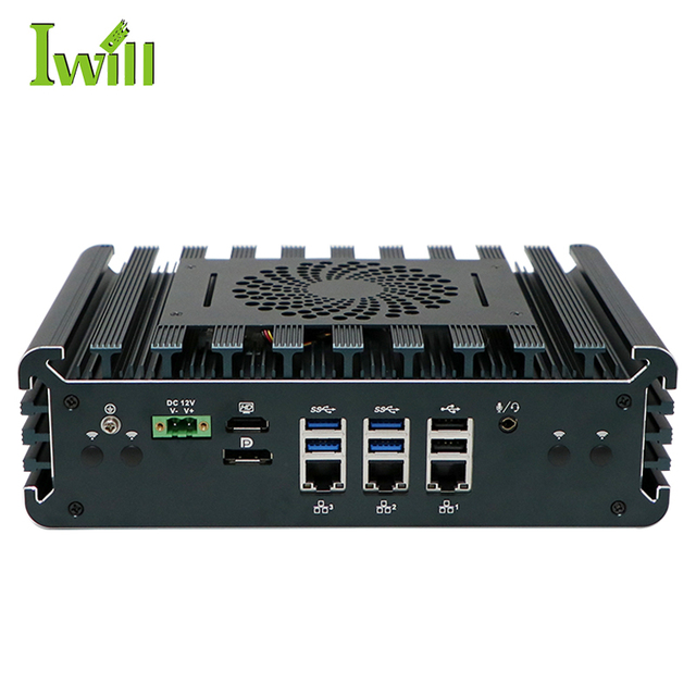 Rugged Industrial PC Fanless I3-1115G4 I5-1135G7 Tiger Lake 3*2.5G LAN Industrial Computer Embedded Pc