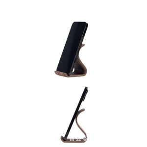 Portable wooden phone <b>stand</b>, lazy holder, simple <b>desktop</b> creative TV viewing support for phone holder - Product Image 3