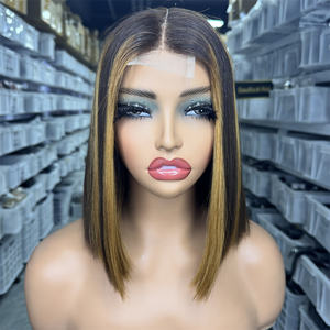 Cheveux d'origine 12a russe meche vietnamienne super double dessiné perruque bobo os droit bouclés humain prêt à expédier - Product Image 3