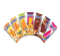 Sacs à glace jetables de qualité alimentaire avec fermeture thermique personnalisée, emballage pour glaces, film plastique en rouleau, sac en plastique à fermeture arrière pour glaces