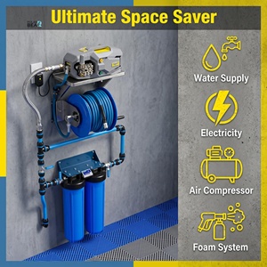 PB-Pro-001 Lavadora de Autos Montada en Pared 3kW 165Bar con Carrete de <span class=keywords><strong>Manguera</strong></span> de Filtración de Agua de Alta Presión, Equipo de Detallado Automotriz, Estación de Detallado - Product Image 5