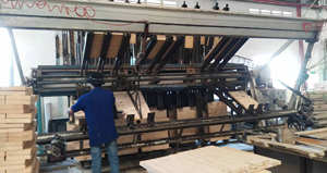 Machine de serrage rotative pour panneaux en bois massif hydraulique - Product Image 4