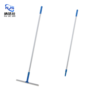 Nettoyeur de <span class=keywords><strong>vitres</strong></span> <span class=keywords><strong>professionnel</strong></span> pour hôtel, grattoir pour sols, long manche en aluminium, outil de <span class=keywords><strong>nettoyage</strong></span> en silicone - Écologique, durable pour un usage quotidien - Product Image 1