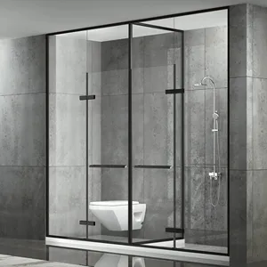 Desain tata letak kamar mandi populer bentuk T dengan aksesibilitas kamar mandi multifungsi termasuk sasis dan aksesori