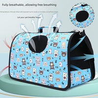 Sac à main de voyage pour animaux de compagnie, chien et chat, en nylon, design cartoon, capacité 5 kg