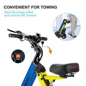 TopMate ES32 Commute Scooter électrique pour adultes Trike pliable à 3 roues avec fonction inverse Pneus pneumatiques de 10 pouces Moteur 250W - Product Image 4