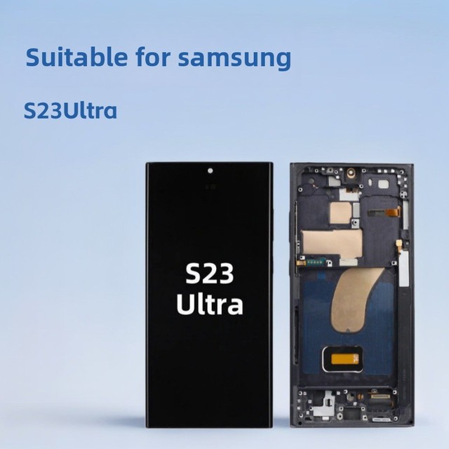OLED Screen Assembly for Samsung S23 Ultra/S918 Mobile Phone with Fingerprint Support Compatible