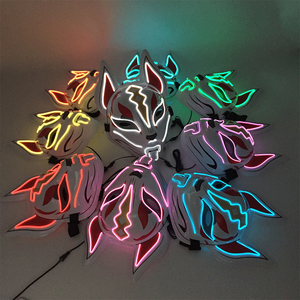<span class=keywords><strong>Maschera</strong></span> giapponese Anime Fox <span class=keywords><strong>maschera</strong></span> rutilante <span class=keywords><strong>Horror</strong></span> per Halloween decorazione e oggetti di scena <span class=keywords><strong>maschera</strong></span> a tema animale luce Cosplay - Product Image 5