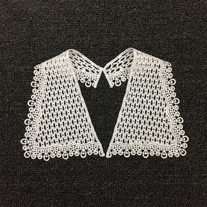 Diseño de moda Cuello de seda de leche Cuello de encaje Bordado para vestidos - Product Image 6