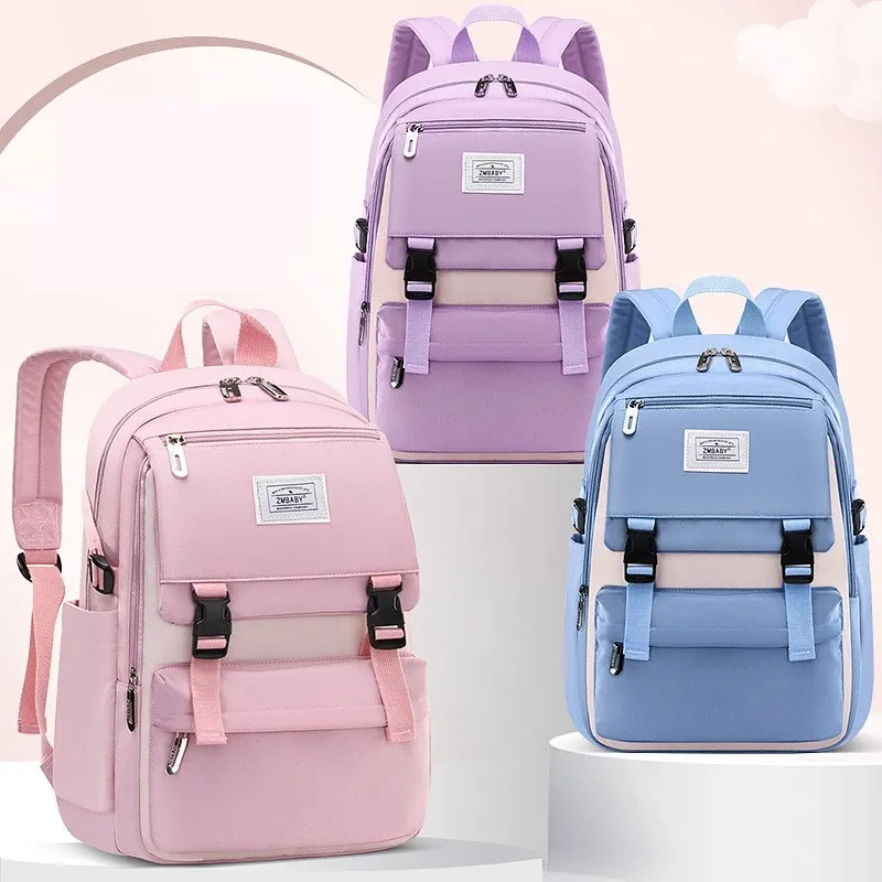 2023 New High school bags for girls student many pockets waterproof school backpack teenage girl high quality campus backpack