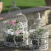 Cage à oiseaux Antique en métal, décoration de mariage, Style Antique, haute qualité