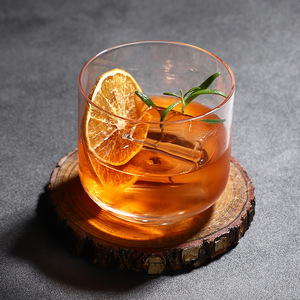 Custom Logo Handmade Modern Design Transparent martini <strong>Tumbler</strong> Wide Mouth Stripes Cocktail Cups 101-200ml Cocktail Glasses - Product Image 2