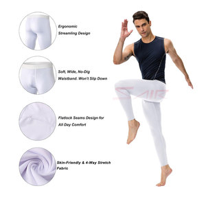 Collants d'entraînement sportif à haute élasticité pour hommes, leggings à séchage rapide et à transpiration, pantalons d'entraînement fitness confortables - Product Image 3
