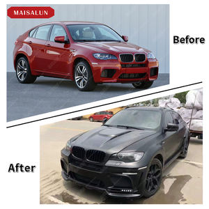 宝马X6 <span class=keywords><strong>E71</strong></span>的工厂价格汽车配件保险杠升级到HM风格玻璃钢材料车身套件保险杠挡泥板侧裙 - Product Image 5