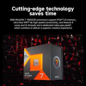 NUEVO Procesador para 7 7800X3D, 8 Núcleos, 16 Subprocesos, 3MB de Caché L3, 4.0GHz, 12nm, Socket AM5, en Caja, para Juegos de Escritorio - Product Image 5
