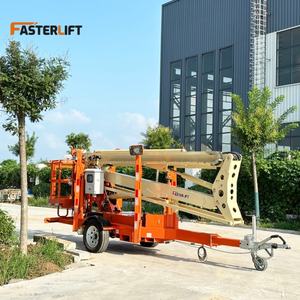 Elevador de pluma remolcable Elevador de pluma articulado autopropulsado Plataforma de trabajo aéreo para hombre a la venta - Product Image 1