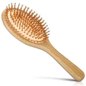 Fabricant professionnel, échantillon gratuit approuvé, brosse à cheveux en bois pour bébé, peigne pour bébé, ensemble brosse et peigne en bambou pour bébé - Product Image 1