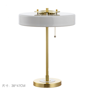 Modern Design <b>Silver</b> Metal Chain Switch Hotel Table <b>Lamp</b> Brush Nickel Body E26 Bulb Iron Made for Lobby Guest Rooms AC Powered - Product Image 2