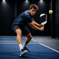 Raquettes de pickleball hybrides en fibre de carbone T700 avec noyau en nid d'abeille PP de 16 mm, logo personnalisé, stabilité, OEM, approvisionnement en gros