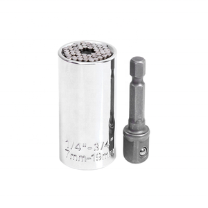 Clé à cliquet magnétique multi-usages métrique et impériale 7-19 mm, perceuse électrique multifonctionnelle, kit d'extension 3/8 pouces - Product Image 1