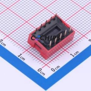 DS-05-R-T DIP Switch Through hole Component (THT) Switch Single Pole Single Throw 5 2.54mm 25mA - Product Image 2