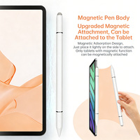Lápiz Óptico Universal Magnético Pasivo 3 en 1 de Aleación de Aluminio para Teléfono Inteligente y Tableta con Pantalla Táctil Capacitiva, 17g Ligero, Disco 3 en 1