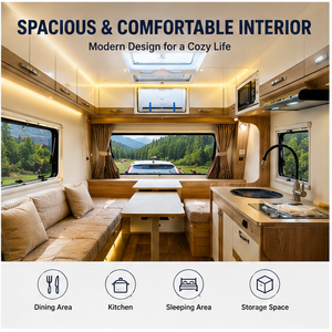 Autocaravana Noah's Ark 670 de Lujo, Directo de Fábrica, Todoterreno, con Ducha, Remolque de Viaje - Product Image 4