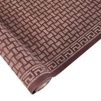 Tapis de couloir côtelés personnalisés, antidérapants avec envers en caoutchouc, rouleau de tapis d'entrée, 3 couleurs, en polyester non tissé, résistant aux taches et aux animaux domestiques