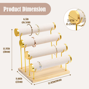 Nuevo Exhibidor de Pulseras de Metal de 4 Niveles, Soporte para Pulseras, Exhibidor de Bandas para el Cabello, Organizador de Joyas, Accesorios de Exhibición, Venta al por Mayor - Product Image 2