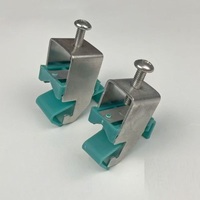 Abrazadera para Conducto de Cable Galvanizado SS304, Abrazadera para Canal de Soporte con Revestimiento de Goma para Montaje de Cables Eléctricos y Tuberías