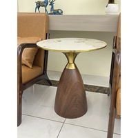 Table basse moderne simple et luxueuse en bois pour salon, canapé, balcon, appartement de petite taille, ardoise