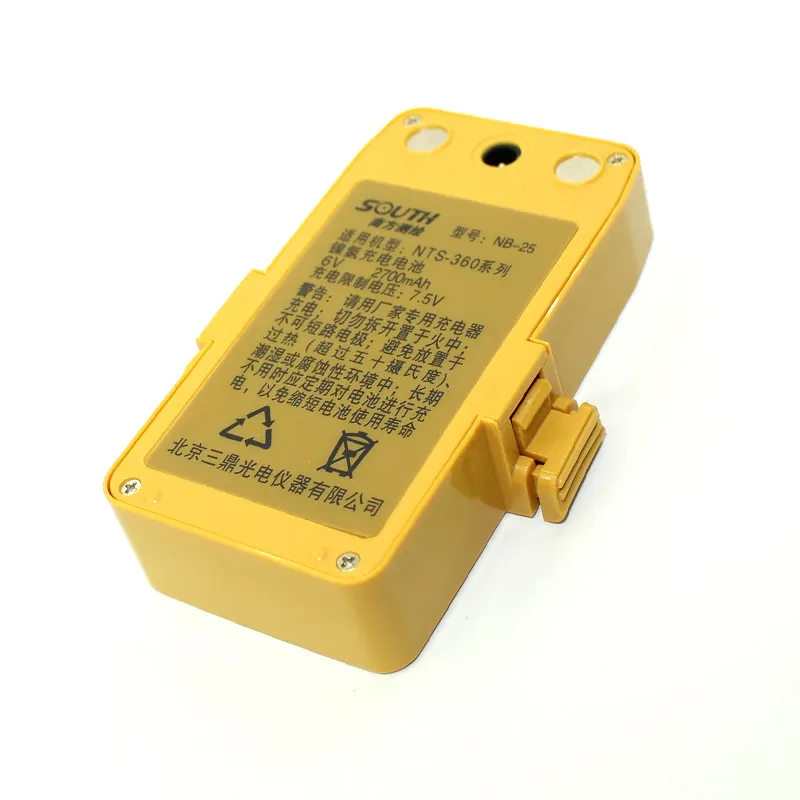 6.0V 2700mAh South NB-25 NI-MH battery for South NTS-360 series Total Station charged with the NC-20A charger