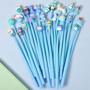 Promoción: Bolígrafos de Gel de Goma con Forma de Fruta 3D, Lindos, Kawaii, de Dibujos Animados, Modernos, Personalizados, 0.5mm, Negro/Azul/Multicolor, Bolígrafo Neutro - Product Image 4